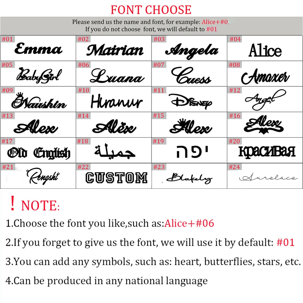 NameAura Custom Name Necklace