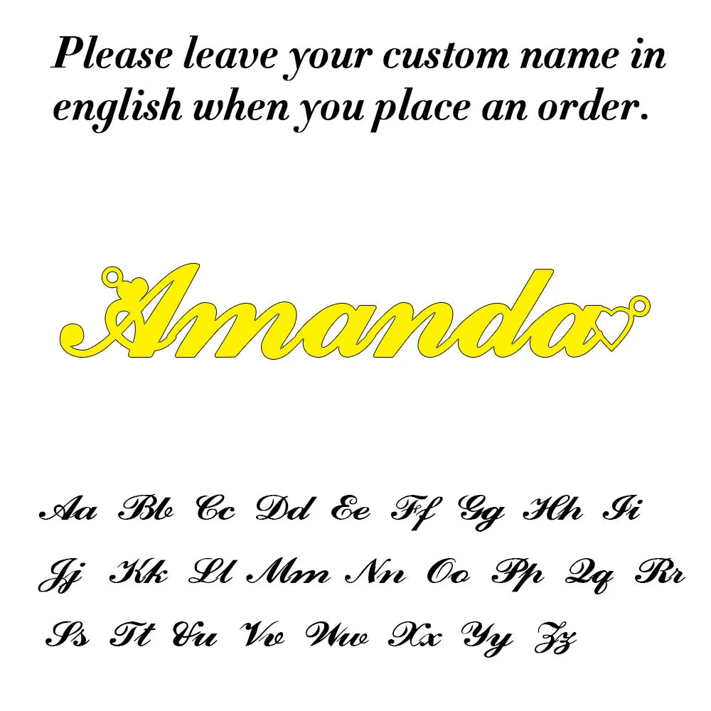 NameAura Custom Name Necklace