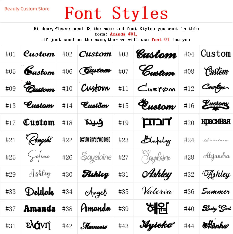 NameAura Custom Name Necklace